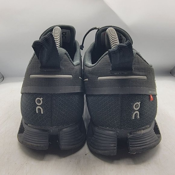 On Cloud Swiss Engineering Mens 8.5 Waterproof Black Running Shoes Sneakers - Picture 5 of 12